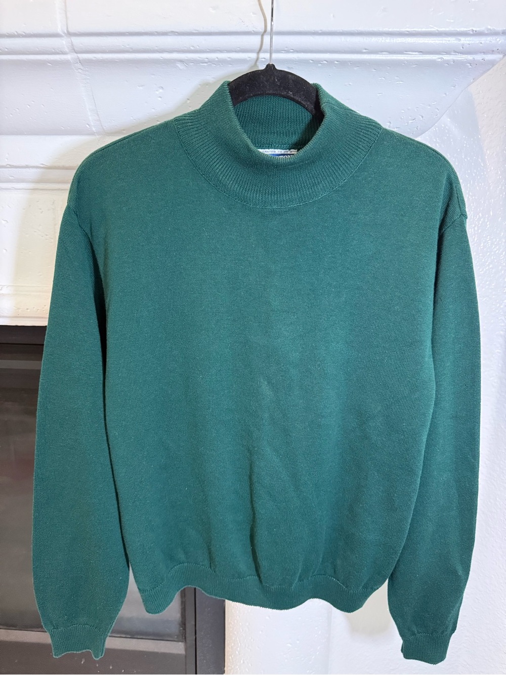 Vintage Pendleton Crewneck Sweater in Forest Green Ladies Size L - Picture 2 of 6